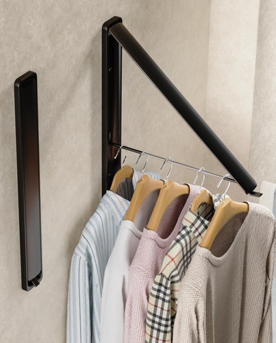 Clothes drying rack wall - clothes,