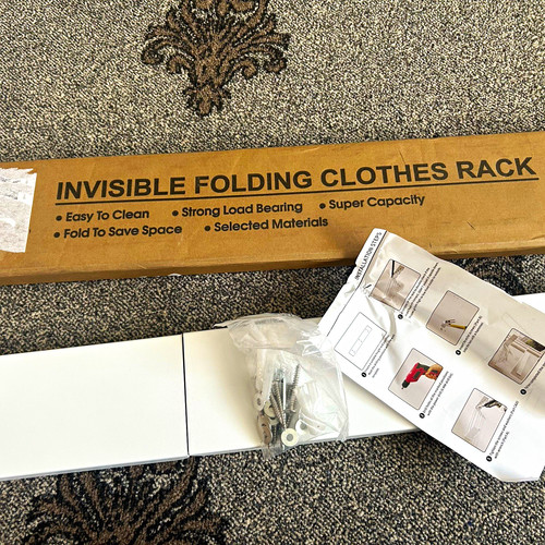 Invisible clothing rack