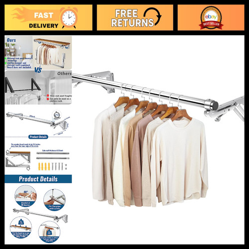 Foldable wall mounted clothes - wall,