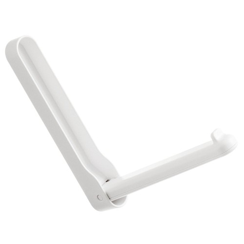 White folding clothes hanger - white,