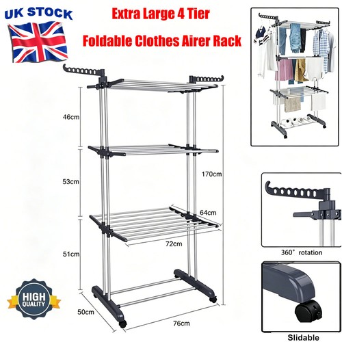 Large tier foldable - 4-tier,