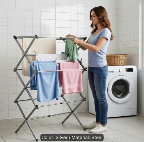 Layer foldable clothes rack - 3-layer,