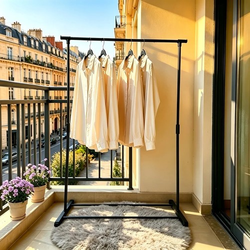 Space saving clothes rack - clothes,