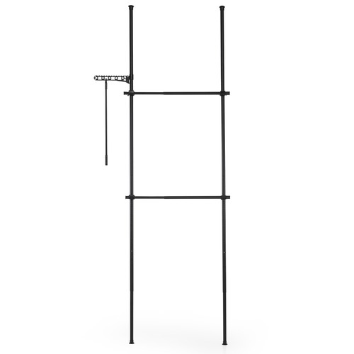 Floor ceiling clothes - to, rack