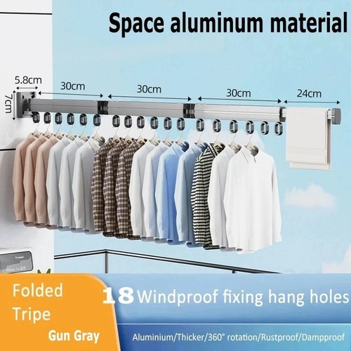 Retractable clothes hanger - retractable,