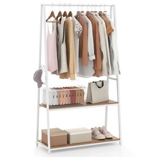 2 Tier Clothes Rack with 4
