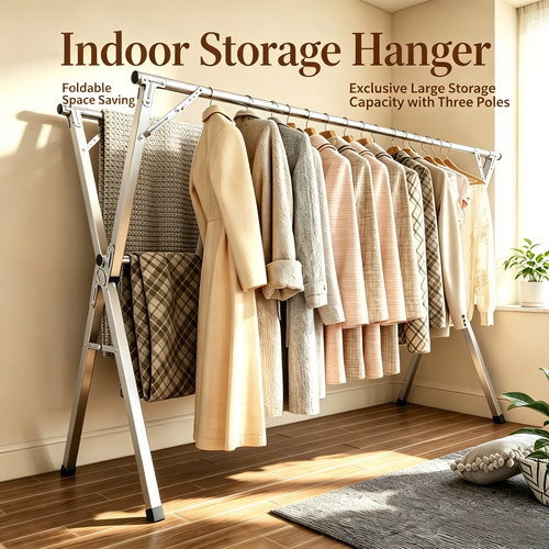 Clothes drying rack - rack,, hangers