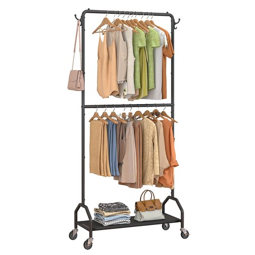 Clothes rack double hanging - rack,