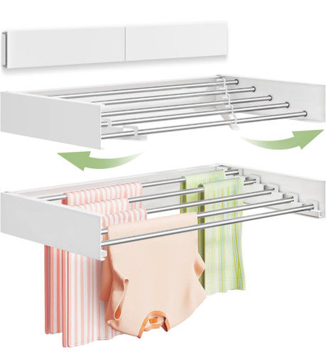 Foldable wall mounted clothes - foldable,