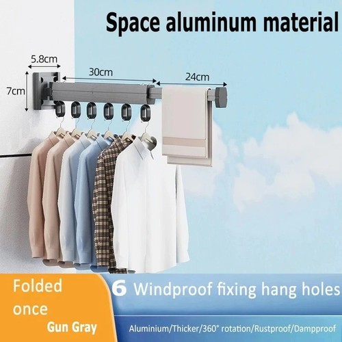 Retractable clothes hanger - clothes,