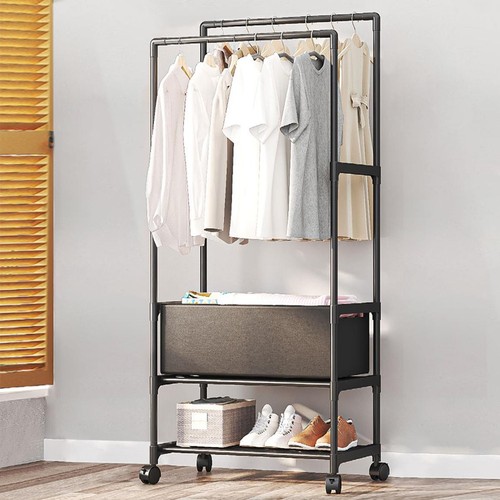 Double rod metal - metal, clothes